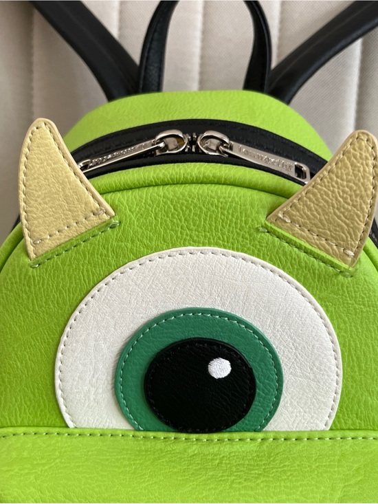 Loungefly Mike Wazowski Mini Backpack - Lime Green with Tan Horns main image 4